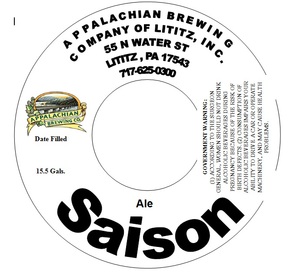 Appalachian Brewing Company Saison July 2015
