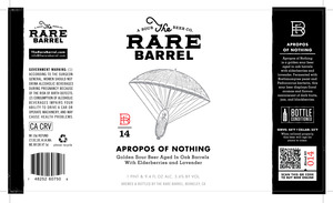 The Rare Barrel Apropos Of Nothing July 2015