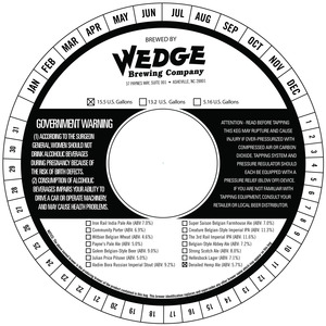 Wedge Brewing Company Derailed Hemp Ale