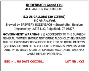 Rodenbach Grand Cru July 2015