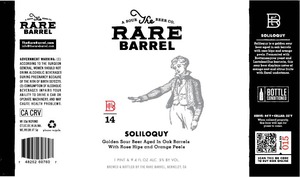 The Rare Barrel Soliloquy July 2015
