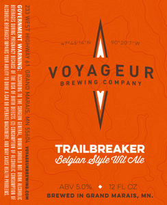 Trailbreaker Belgian Style Wit Ale July 2015