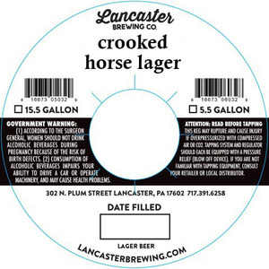 Lancaster Brewing Co. Crooked Horse