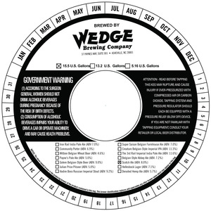 Wedge Brewing Company Scotch Ale July 2015