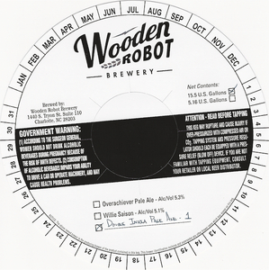 Wooden Robot Brewery Dipa - 1 July 2015