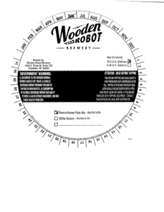 Wooden Robot Brewery Overachiever Pale Ale July 2015