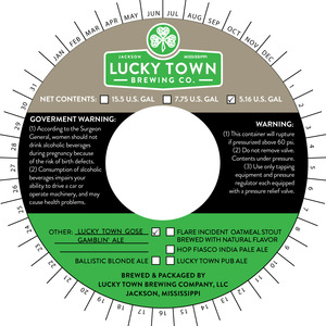 Lucky Town Gose Gamblin' 