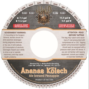 J Wakefield Brewing Ananas Kolsch