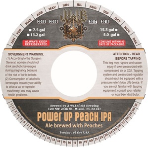 J Wakefield Brewing Power Up Peach IPA