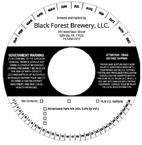 Black Forest Brewery, LLC. July 2015