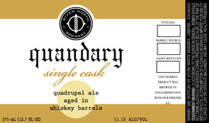 River North Brewery Quandary Single Cask July 2015