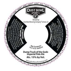Dump Truck Of The Gods Imperial Pale Ale July 2015