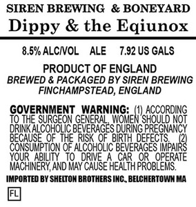 Siren Brewing Dippy And The Equinox