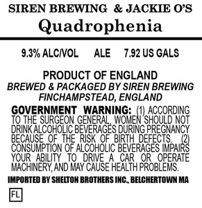 Siren Brewing Quadrophenia July 2015