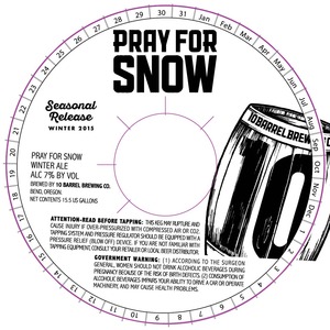 10 Barrel Brewing Co. Pray For Snow July 2015