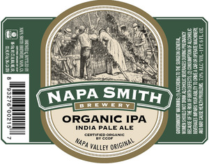 Napa Smith Brewery Organic IPA July 2015