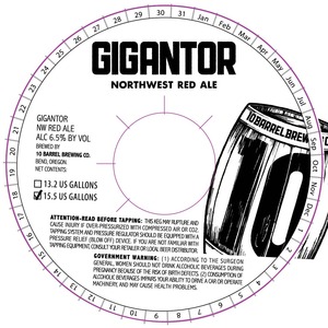 10 Barrel Brewing Co. Gigantor July 2015