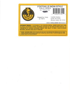 Foothills India Pale Lager