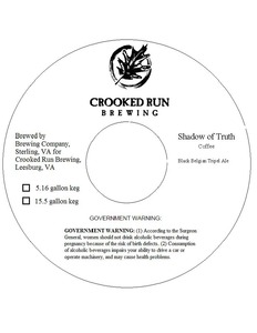 Crooked Run Brewing Shadow Of Truth August 2015