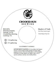 Crooked Run Brewing Shadow Of Truth August 2015