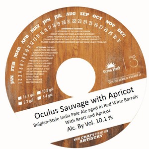 Green Flash Brewing Company Oculus Sauvage With Apricots