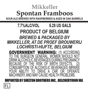 Mikkeller Spontanframboos July 2015