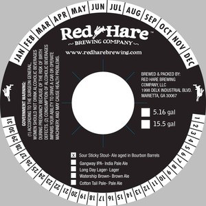 Red Hare Sour Sticky Stout July 2015
