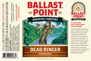 Ballast Point Dead Ringer July 2015