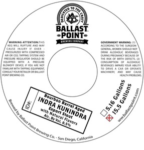 Ballast Point Indra Kunindra- Bourbon Barrel Aged