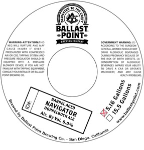 Ballast Point Navigator July 2015