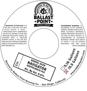 Ballast Point Navigator Barrel Aged