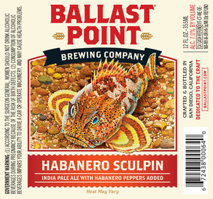 Ballast Point Habanero Sculpin July 2015