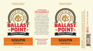 Ballast Point Sculpin July 2015