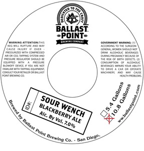 Ballast Point Sour Wench July 2015