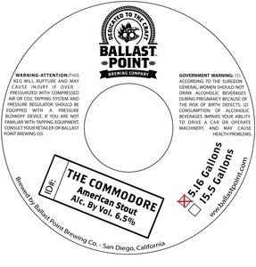 Ballast Point The Commodore July 2015