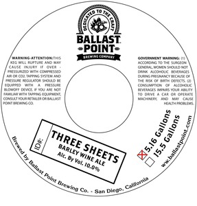 Ballast Point Three Sheets