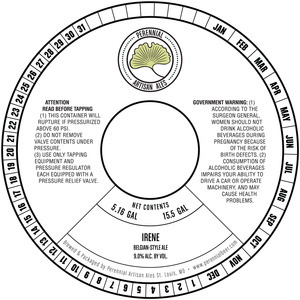 Perennial Artisan Ales Irene July 2015