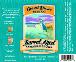 Coastal Empire Beer Co. Barrel Aged Savannah Brown