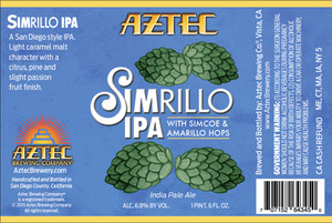 Aztec Simrillo IPA July 2015