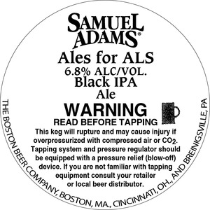 Samuel Adams Ales For Als Black IPA