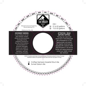 Elk Valley Brewing Co. Sunset Saison Ale