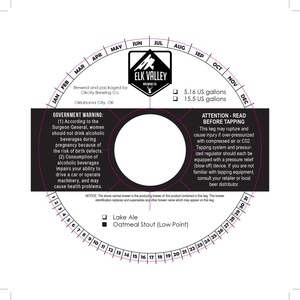 Elk Valley Brewing Co. Oatmeal Stout (low Point)