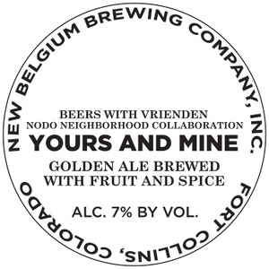 New Belgium Brewing Company, Inc. Yours And Mine July 2015