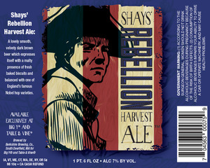 Berkshire Brewing Company Shays Rebellion Harvest Ale