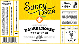 Barrelhouse Brewing Co. Sunny Daze