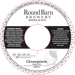 Round Barn Brewery Chronoptimist Amber Ale