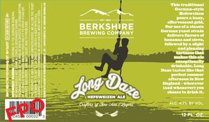 Berkshire Brewing Compnay Long Daze Hefeweizen Ale