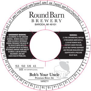 Round Barn Brewery Bob's Your Uncle Premium Bitter Ale