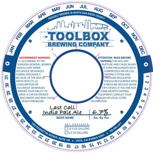 Toolbox Brewing Company Last Call