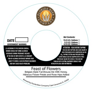 Florida Beer Company Feast Of Flowers July 2015